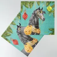 Салфетки бумажные двухслойные &laquo;С Новым Годом. Лошадь&raquo;, 33&times;33 см, набор 20 штук
