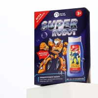 Набор детский "SUPER ROBOT", гель-пена 250 мл, мочалка 25 гр