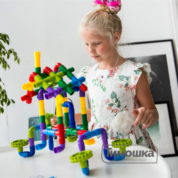 Конструктор &laquo;Трубометрик&raquo;, 60 деталей