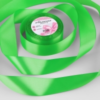Лента атласная, 40 мм &times; 23 &plusmn; 1 м, цвет зелёный №130