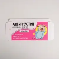 Коробка для шоколада, кондитерская упаковка, &laquo;Антигрустин&raquo;, 17.3 х 8.8 х 1.5 см