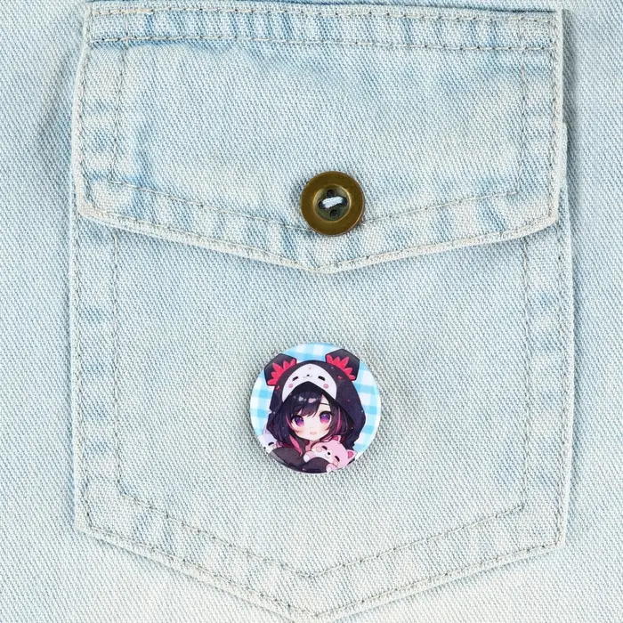 Значок металлический закатной &laquo;Милые анимешки&raquo;, d=2.5 cм, МИКС