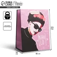 Пакет подарочный ламинированный, упаковка, &laquo;Фрида&raquo;, MS 18 х 23 х 10 см