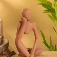 Сувенирный набор "Мыслители" 9х6х20 см (3 шт), алюминий