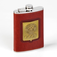 Подарочный набор 6 в 1 "СССР": фляжка 270 мл, 4 стопки 30 мл, воронка Подарочный набор 6 в 1 "СССР": фляжка 270 мл, 4 стопки 30 мл, воронка