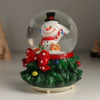 Сувенир полистоун водяной шар свет, музыка, снег кружится "Снеговик" 12х12х15,5 см Сувенир полистоун водяной шар свет, музыка, снег кружится "Снеговик" 12х12х15,5 см