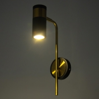 Бра "Техно" Е27 40Вт золото-черный 21х10х38см