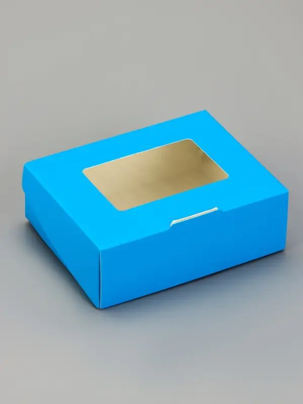 Контейнер на вынос, голубой, 10 х 8 х 3,5 см