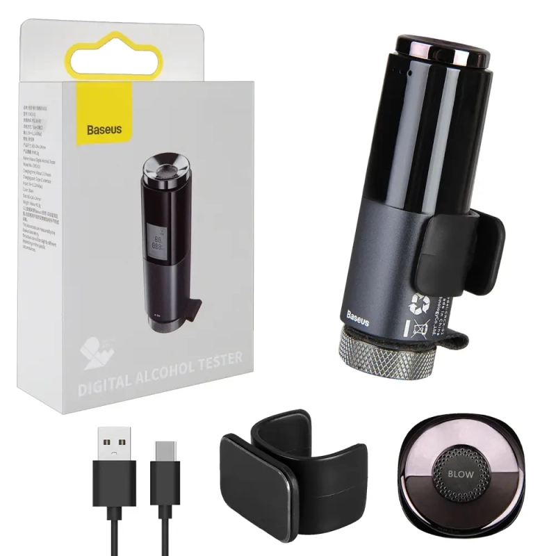 * Алкотестер электронный CRCX-01 Baseus черный