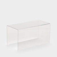 Ступенька одинарная 20&times;10&times;10 см, оргстекло 2 мм, В ЗАЩИТНОЙ ПЛЁНКЕ