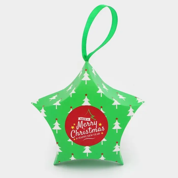 Подарочная коробка игрушка на ёлку складная &laquo;Звезда ели&raquo; 7&times;5.5&times;2 см