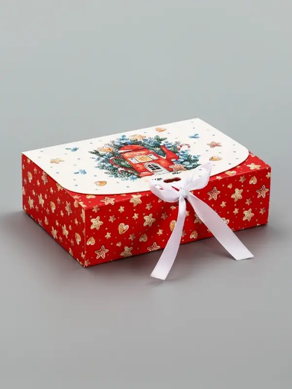 Складная коробка подарочная &laquo;Уютное рождество&raquo;, 16 &times; 11,5 &times; 5 см