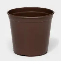 Горшок для цветов с поддоном &laquo;Доляна&raquo;, 800 мл, пластиковый, коричневый, оттенок МИКС