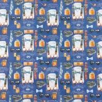 Бумага упаковочная двухсторонняя крафтовая &laquo;Джентельмен&raquo;, 70 х 100 см