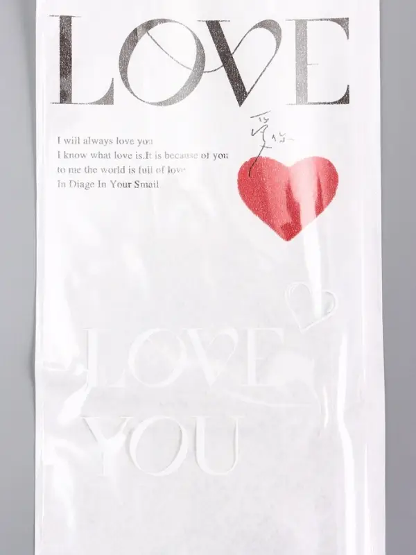 Пакет конус, для цветов, белый, 14&times;40 см