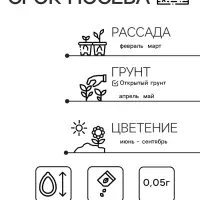 Семена цветов Сальвия сверкающая "Скарлет",  0,05 г