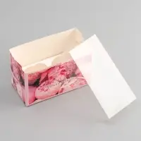 Коробка для 2 капкейка с прозрачной крышкой, &laquo;Самой прекрасной&raquo;, 16&times;8&times;10 см