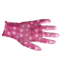 Перчатки нейлоновые, с ПВХ точками, размер 8, МИКС, &laquo;Цветы&raquo;, Greengo