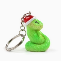 Новогодний брелок для ключей, объемный &laquo;Новый год: Змейка&raquo; 2,3 х 8,5 см