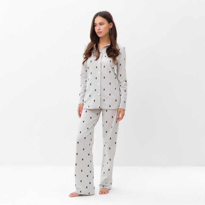 Пижама женская (рубашка и брюки) KAFTAN Пижама женская (рубашка и брюки) KAFTAN "Елки" р.44-46