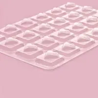 Форма для конфет и шоколада &laquo;Любовь&raquo;, 27&times;18 см, 24 ячейки, цвет прозрачный