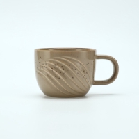 Чайная пара Dolce Ceramo. &laquo;Песчаный берег&raquo;, 2 предмета: кружка 200 мл, блюдце d=10 см