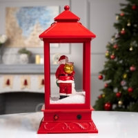 Светодиодная фигура «Фонарь с Дедом Морозом и снеговиком» 18 × 41 × 18 см, пластик, батарейки ААх3 (не в комплекте), USB, свечение белое Светодиодная фигура «Фонарь с Дедом Морозом и снеговиком» 18 × 41 × 18 см, пластик, батарейки ААх3 (не в комплекте), USB, свечение белое