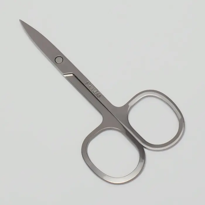 Ножницы маникюрные, загнутые, широкие, 9 см