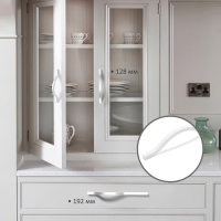 Ручка-скоба CAPPIO RSC040, м/о 192 мм, цвет белый, 4 шт.