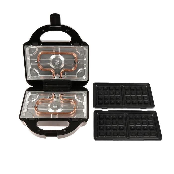 Мультигриль Sakura SA-7424, 750 Вт, 3 сменные панели, антипригарное покрытие, серо-чёрный Мультигриль Sakura SA-7424, 750 Вт, 3 сменные панели, антипригарное покрытие, серо-чёрный