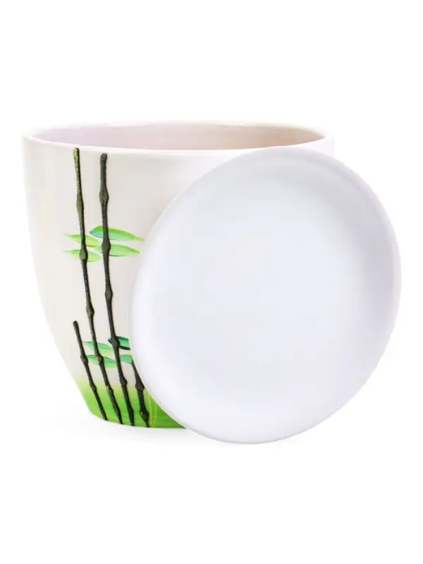 Набор горшков цветочный поддоном 4 шт 0,4 / 1 / 2,5 / 5 л керамика, Азия