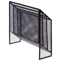 Лоток вертикальный, настольный, 3 отделения, сетка, металл, черный Лоток вертикальный, настольный, 3 отделения, сетка, металл, черный