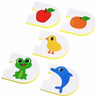 Мягкий пазл для малышей Крошка Я &laquo;Учим цвета&raquo;, 5 пазлов