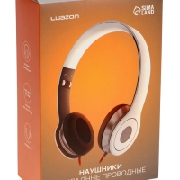 Наушники Luazon RX-11, накладные, складные, белые Наушники Luazon RX-11, накладные, складные, белые