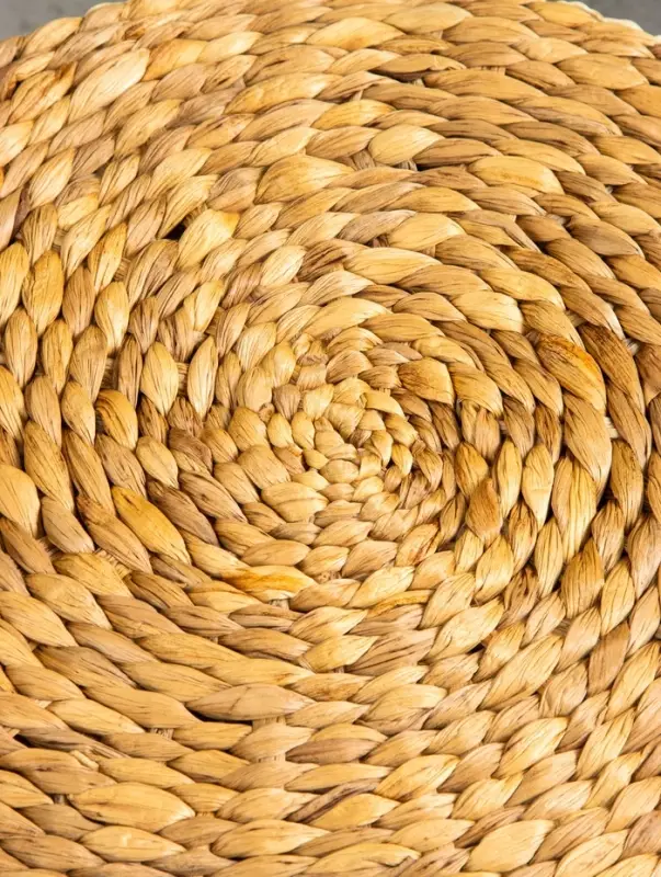 Пуфик 40х40х20 см, водный гиацинт, сиграсс