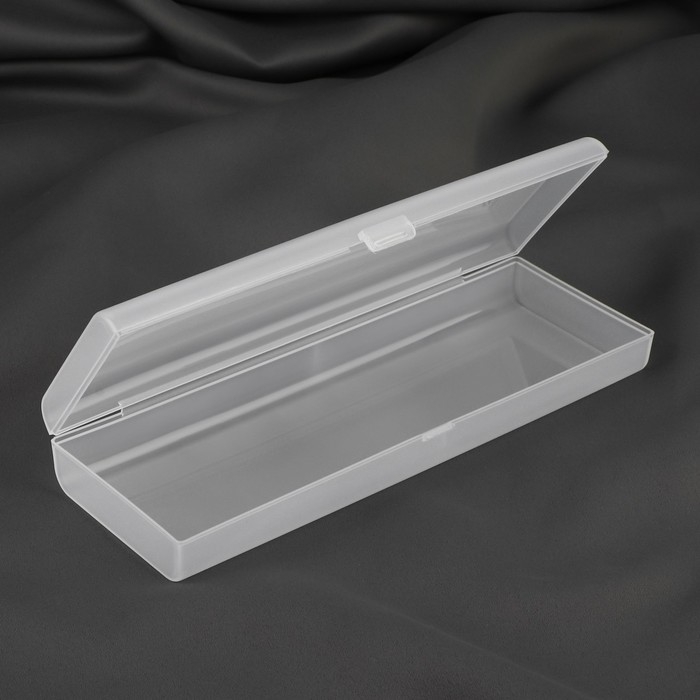 Контейнер для хранения мелочей, 19,5 &times; 6,7 &times; 2,8 см, цвет прозрачный