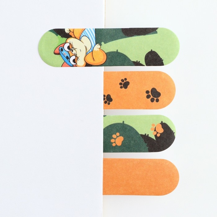 Стикеры для заметок, с липким краем, 20 листов, 4 шт. &laquo;С днем защитника отечества. 23 февраля&raquo;