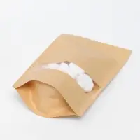 Пакет Zip - lock Крафт с прямоугольным окном 18&times;30 см