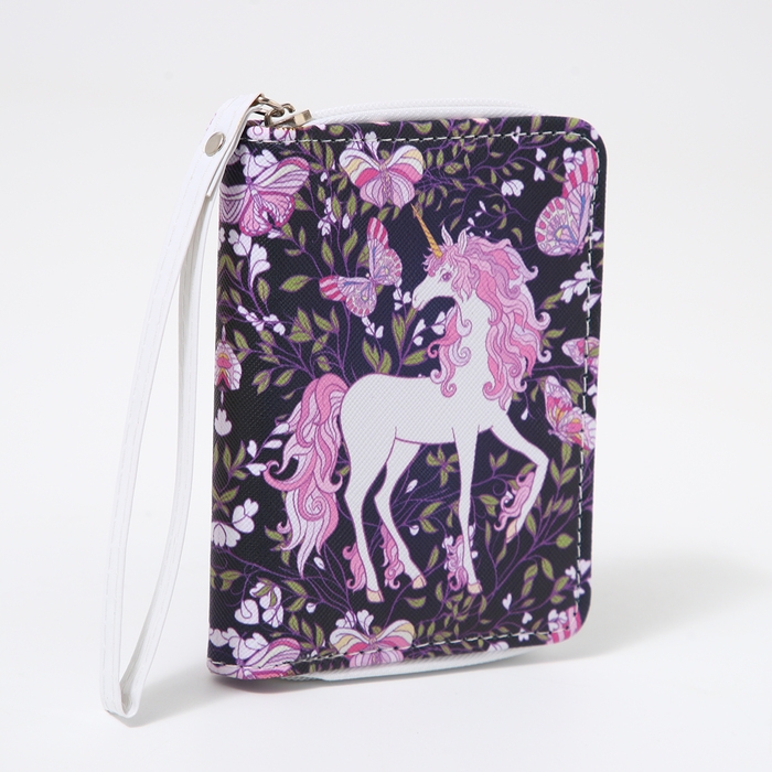 Кошелёк детский на молнии &laquo;Выбражулька&raquo;, цвет фиолетовый