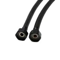 Подводка гибкая для смесителя ZEIN engr, нейлон, 1/2", М10, 80 см, набор 2 шт., черная