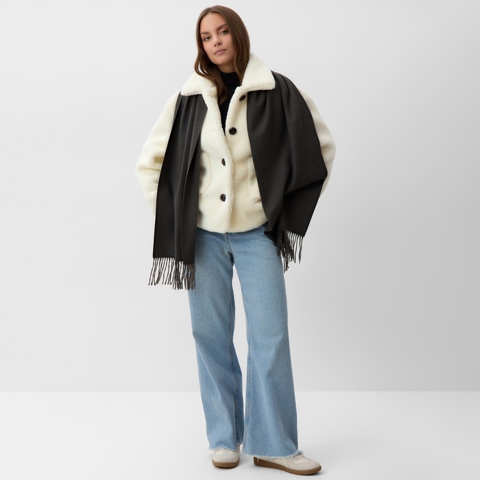 Шарф женский MIST, серый, 33*180 см Шарф женский MIST, серый, 33*180 см