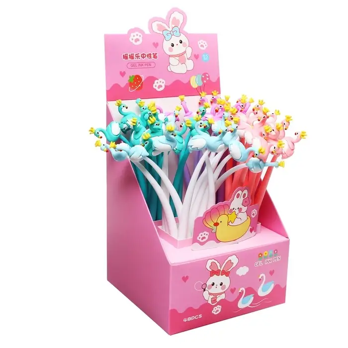 Ручка - прикол гелевая Calligrata &laquo;Фламинго&raquo;, МИКС