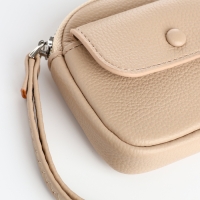 Кошелёк-ключница на молнии, цвет бежевый Кошелёк-ключница на молнии, цвет бежевый