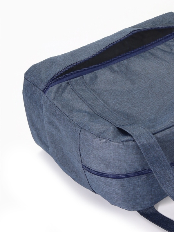 Сумка дорожная на молнии, синяя