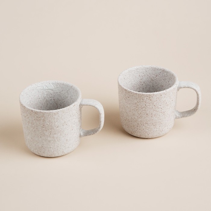 Набор кружек керамических SL Home &laquo;Арена Бланка&raquo;, 280 мл, цвет белый