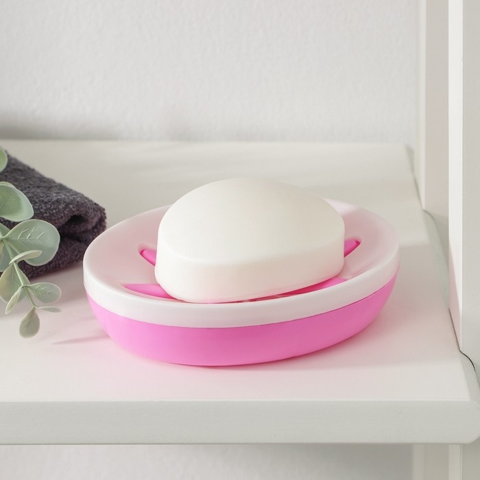 Мыльница пластиковая &laquo;Восход&raquo;, 13&times;10&times;3 см, МИКС