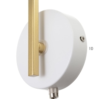 Бра с выключателем "Пиатти" LED 12Вт 4000К белый 15х26х16см