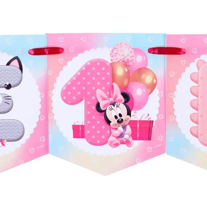 Гирлянда на ленте &laquo;Мне 1 год&raquo; с местом для фото, длина 176 см, Минни Маус