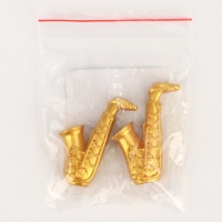 Миниатюра кукольная &laquo;Саксафон&raquo;, набор 2 шт., размер 1 шт. &mdash; 1 &times; 4 см