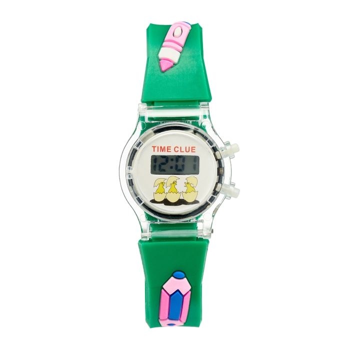 Часы наручные электронные, детские Часы наручные электронные, детские "Школьник", ремешок силикон l-21.5 см
